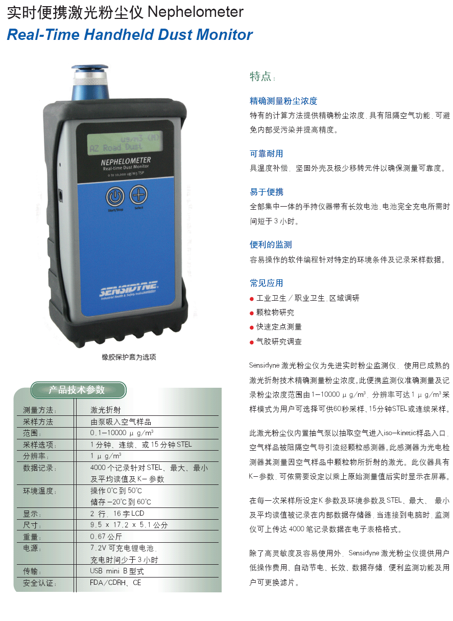 ʵʱ��Я����۳���Nephelometer